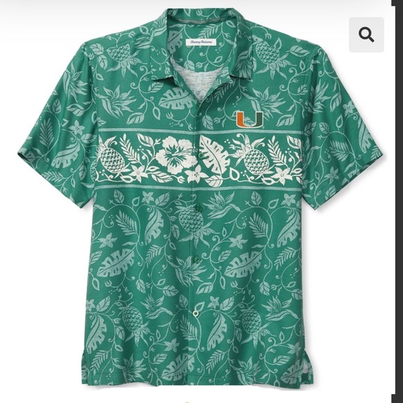 Tommy Bahama Other - Tommy Bahama University of Miami Pina Piazzo Camp Shirt